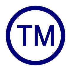 Trademark rights icon vector, Trademark symbol