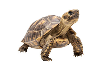 turtle walking on transparent background