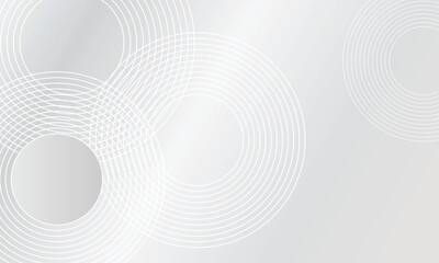 Elegant abstract background with overlapping white concentric circles on a smooth light gradient. Ideal for modern designs, tech templates, or minimalist branding visuals.