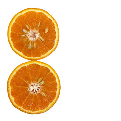 orange isolated on white background