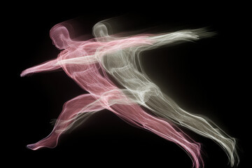 simplified diagram of human movement mechanics emphasizing biomechanics and neural networks