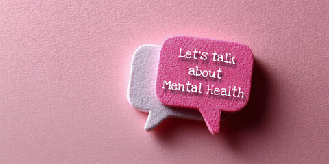 Let’s talk about mental health speech bubble