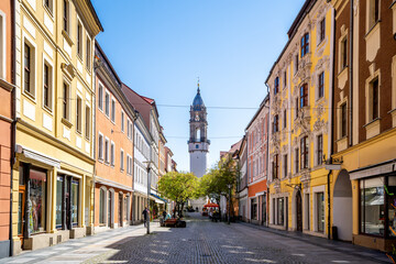 Obraz premium Kornmarkt, Altstadt, Bautzen, Sachsen, Deutschland 