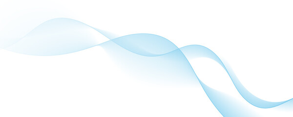 Blue wave curve lines abstract background with flowing particles. Digital energy waves technology concept. Modern backdrop design for business, presentation, banner.	