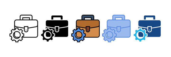 Briefcase Icon Element For Design