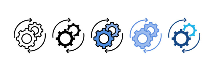 Operational System Icon Element For Design