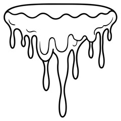 Violet Melt line art vector 