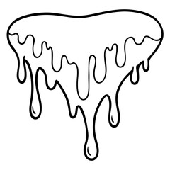 Violet Melt line art vector 