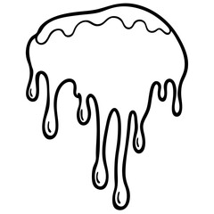 Violet Melt line art vector 