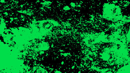 Vibrant Green and Black Paint Splatter Texture
