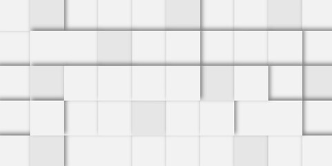 White and grey geometric texture. Abstract modern square background. vector illustration	