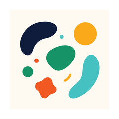 Minimalist Brushstroke Loop Sticker Shapes