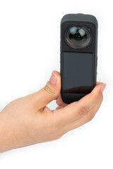 Plakat 360 vr camera in hand