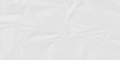 White abstract crumple obsolete billboard rumple. wrinkle ripped creased white crumple aged closeup craft document grunge recycling paper background.	
