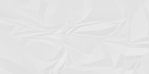 White abstract crumple obsolete billboard rumple. wrinkle ripped creased white crumple aged closeup craft document grunge recycling paper background.	
