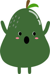 Avocado Fruit kawaii