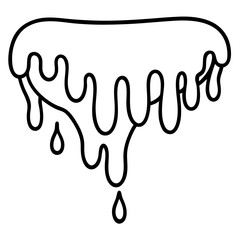 Violet Melt line art icon vector 