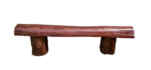 Rustic Wooden Bench: A simple yet charming wooden bench with a natural, weathered appearance stands as a testament to the beauty of rustic design.