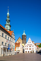 Altstadt, Markt, Pirna, Sachsen, Deutschland 