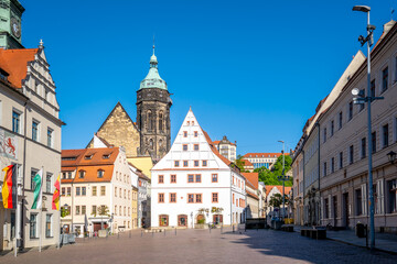 Altstadt, Markt, Pirna, Sachsen, Deutschland 