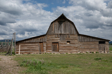 Naklejka premium Mormon Row in Grand Teton