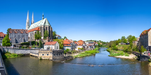 Blick über Altstadt, Görlitz, Sachsen, Deutschland 