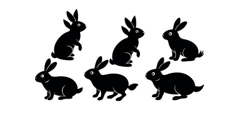 Black Rabbit Silhouettes Collection