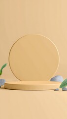 A vintage cutting board with a knife and fork rests on a table, a subtle decoration in a luxury home's kitchen interior