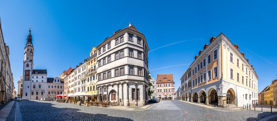 Blick über Untermarkt, Görlitz, Sachsen, Deutschland 