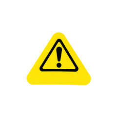 yellow warning sign with transparent background PNG and JPEG image