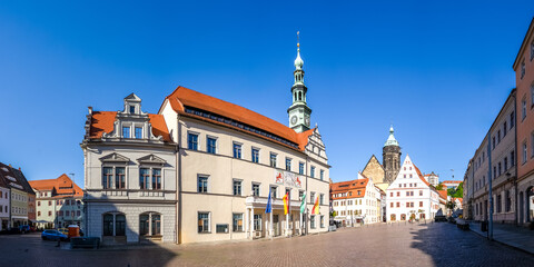Altstadt, Markt, Pirna, Sachsen, Deutschland 