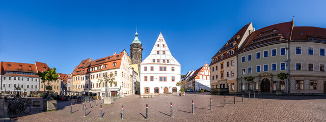 Altstadt, Markt, Pirna, Sachsen, Deutschland 