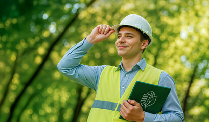 Environmental Engineer Promoting Sustainable Green Building Practices