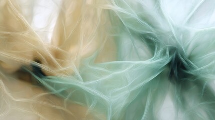Fototapeta premium abstract image repressenting intelligence, neural networks, gradients of light-green, light-blue white and beige