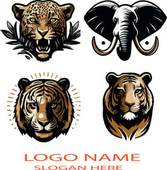 curated collection of the best animal logos on a clean white background..