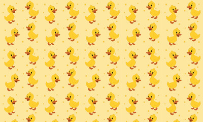 cute seamless pattern with ducks