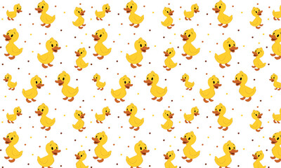 cute seamless pattern with ducks