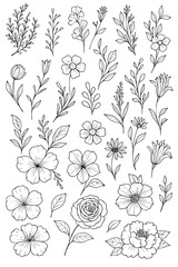 seamless pattern with flowers