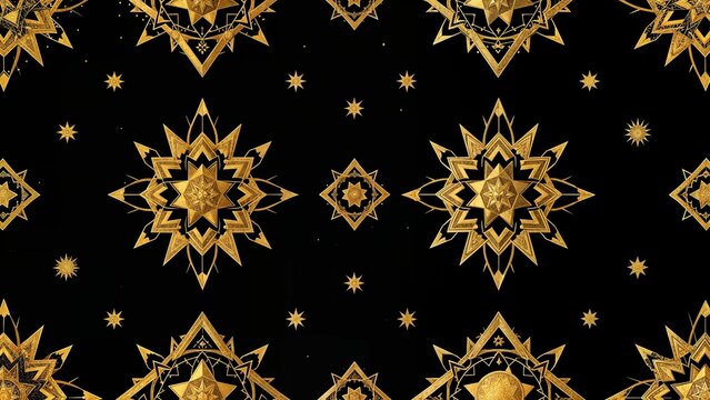 golden snowflakes background