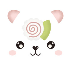 Onigiri Sushi Bear Kawaii Japanese Food