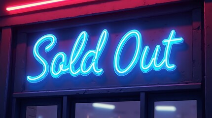 Obraz premium neon open sign that is sold out 