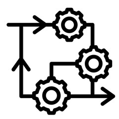 Business Loop  Icon Element For Design	