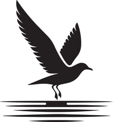 Seagull Bird Vector Art