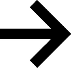 Fototapeta premium Arrow - shaped Vector Icon. Editable outline. Signifies direction, navigation, progression. Vector illustration.
