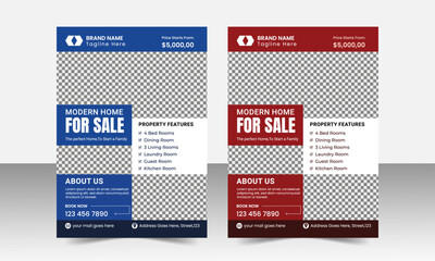 Real estate house and  property sale  flyer Template design, real estate  trending  home sale editable  flyer template, luxury home social media modern poster layout design. 