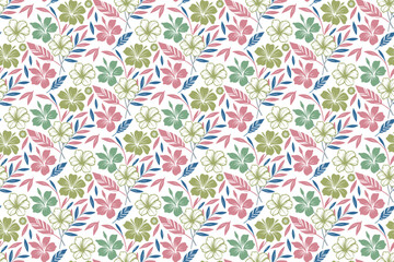 seamless fabric floral sketch pattern.hand drawn nature trendy texture.textile wrapping paper pillow cover.modern one line minimal print.stylish design table top fashion

