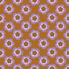 Abstract seamless floral pattern. Spring Trendy flowers print, Plant background, design for fabric, cloth design, covers, wallpapers, print, scrapbooking.