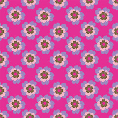 Abstract seamless floral pattern. Spring Trendy flowers print, Plant background, design for fabric, cloth design, covers, wallpapers, print, scrapbooking.