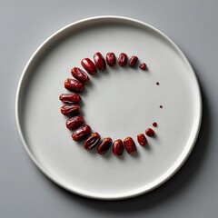 Crescent Made of Pomegranate Seeds – Unique Eid Milad Symbolism