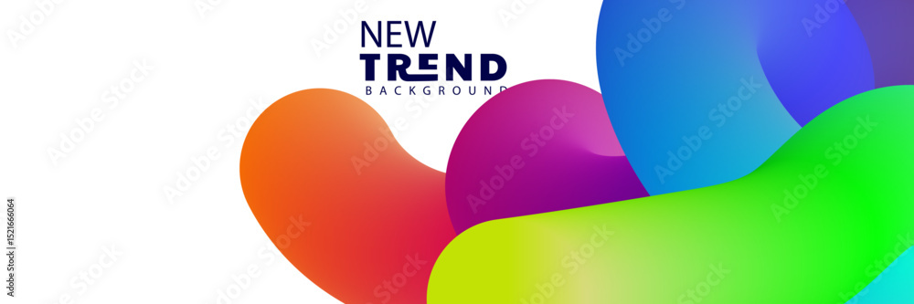 Aufkleber gradient background pink purple waves 3d rendering abstract lines soft lighting futuristic, 4k landi